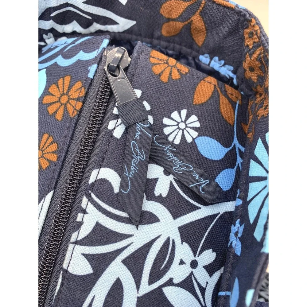 Vera Bradley Get Carried Away Tote Beach Bag Midnight Blues Quilted Retired XL